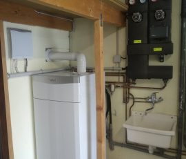 Chaudière gaz à condensation Vaillant installée à Valdoie avec module hydraulique – intervention RGE par WT TOUS TRAVAUX